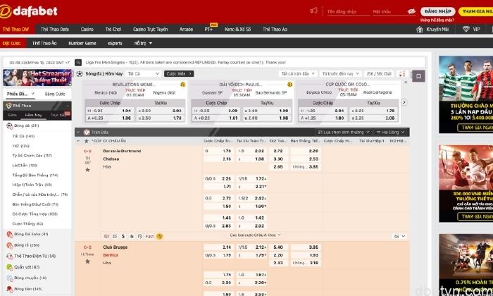 Dafabet Sports - Chinh phục sàn đấu cá cược thể thao đẳng cấp 3