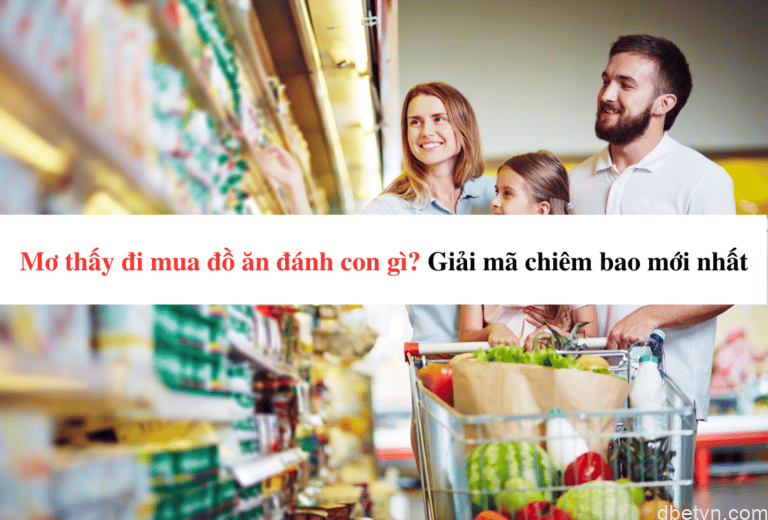 Mơ thấy đi mua đồ ăn đánh con gì? Giải mã chiêm bao mới nhất 1